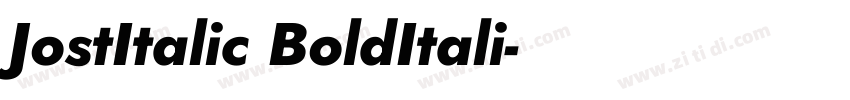JostItalic BoldItali字体转换
